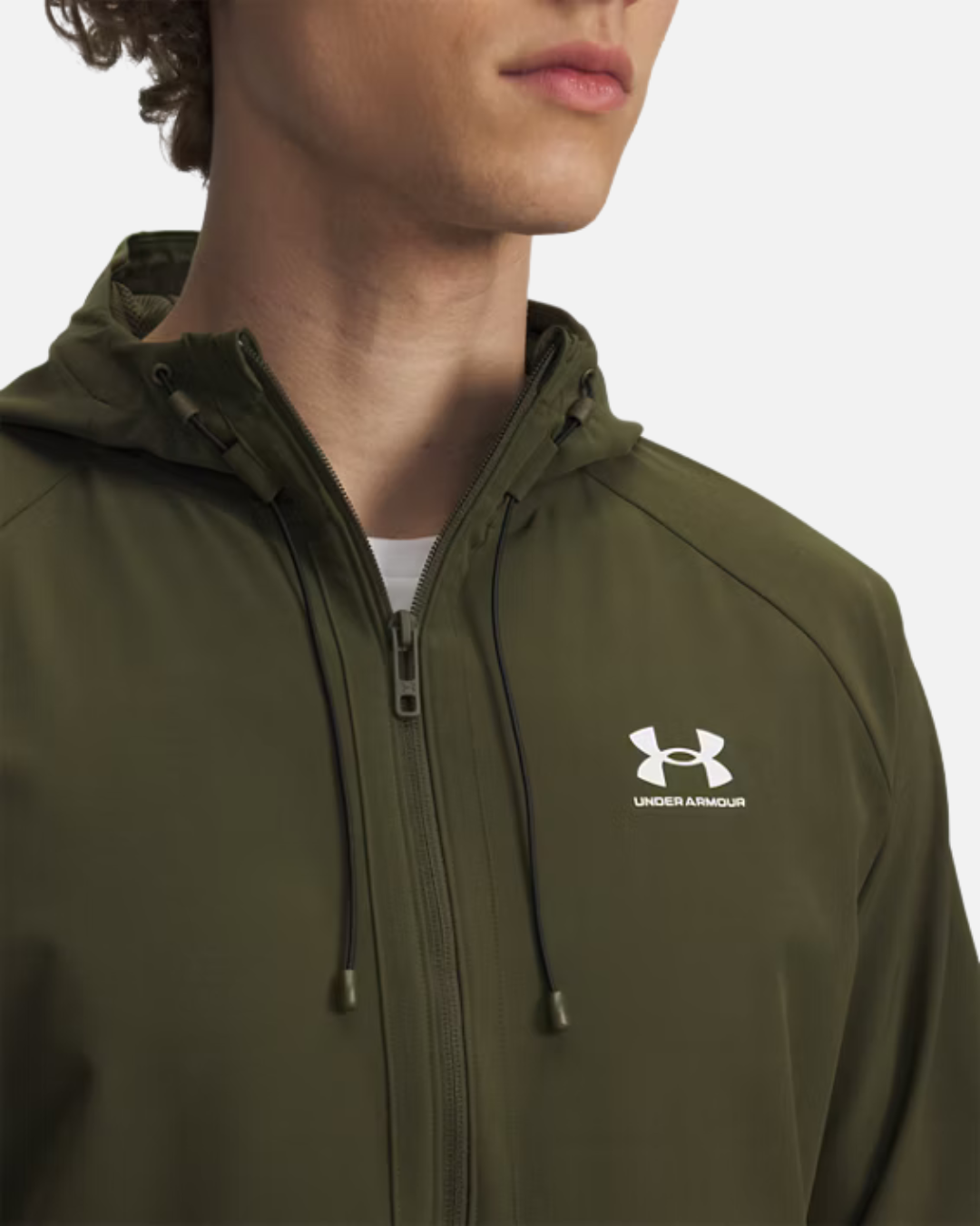 Under Armour Laufjacke aus Stretchgewebe – Khaki