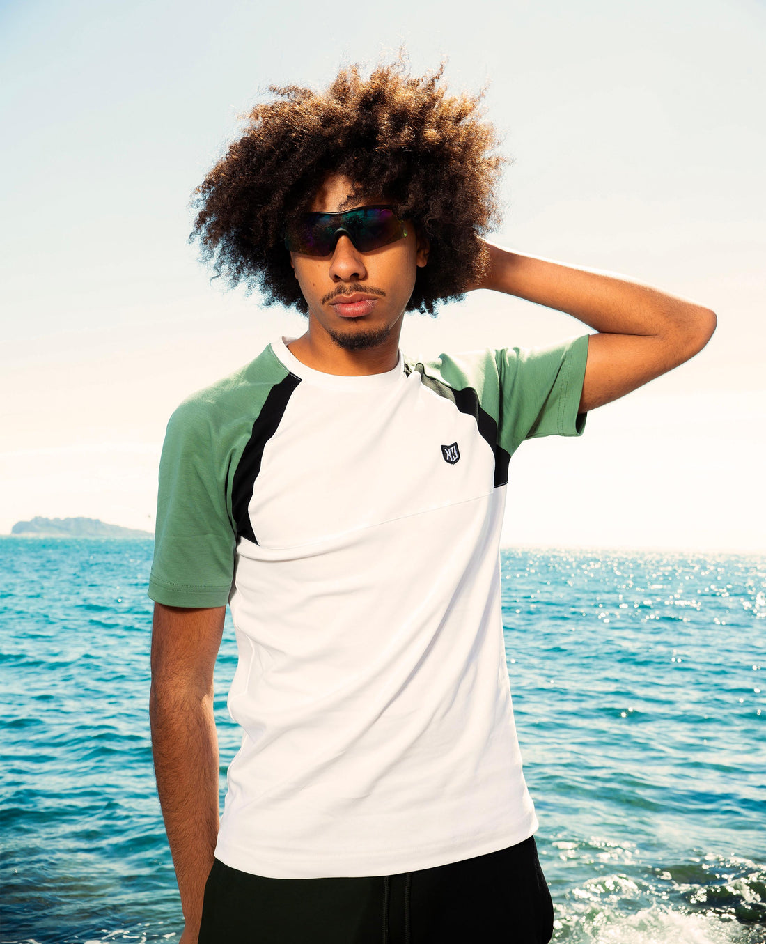 FK Spirit T-Shirt – Weiß/Schwarz/Grün