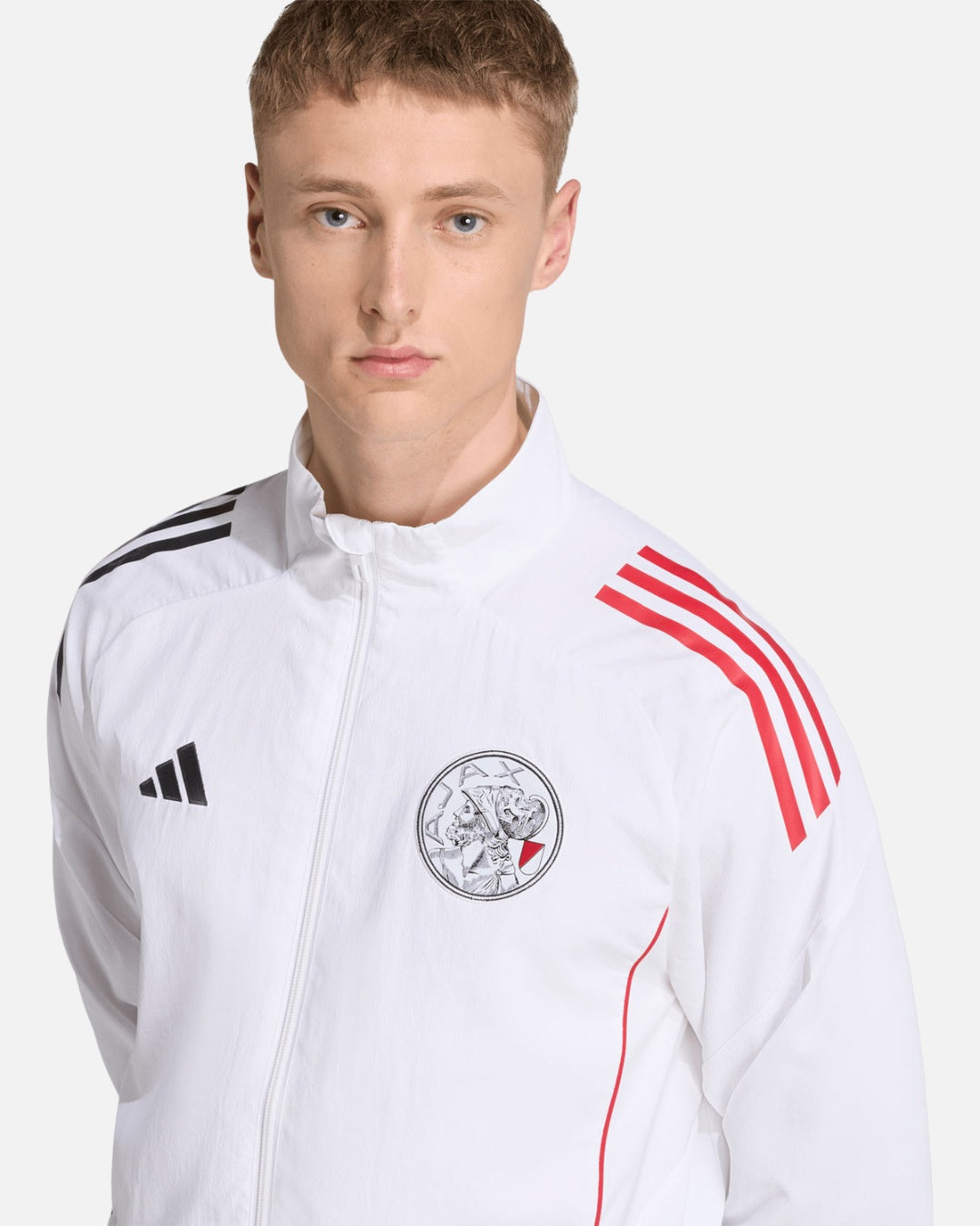 Ajax Amsterdam Trainingsjacke 2025/2026 – Weiß