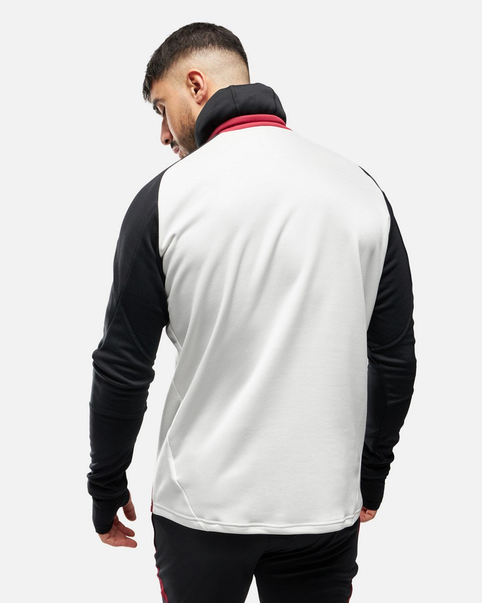 Manchester United Trikot 2024/2025 mit integrierter Sturmhaube – Weiß/Schwarz/Rot