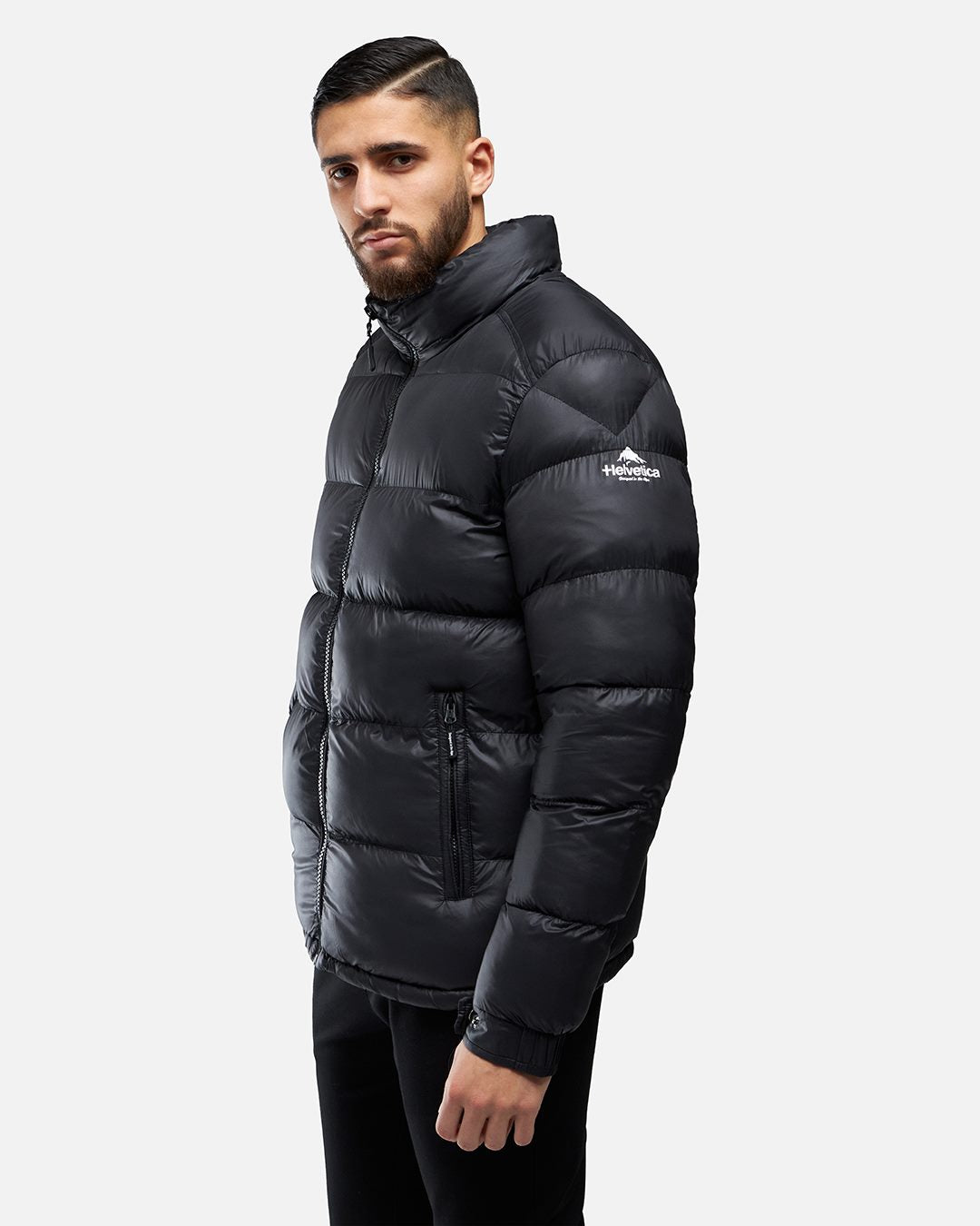 Helvetica Benny Daunenjacke - Schwarz