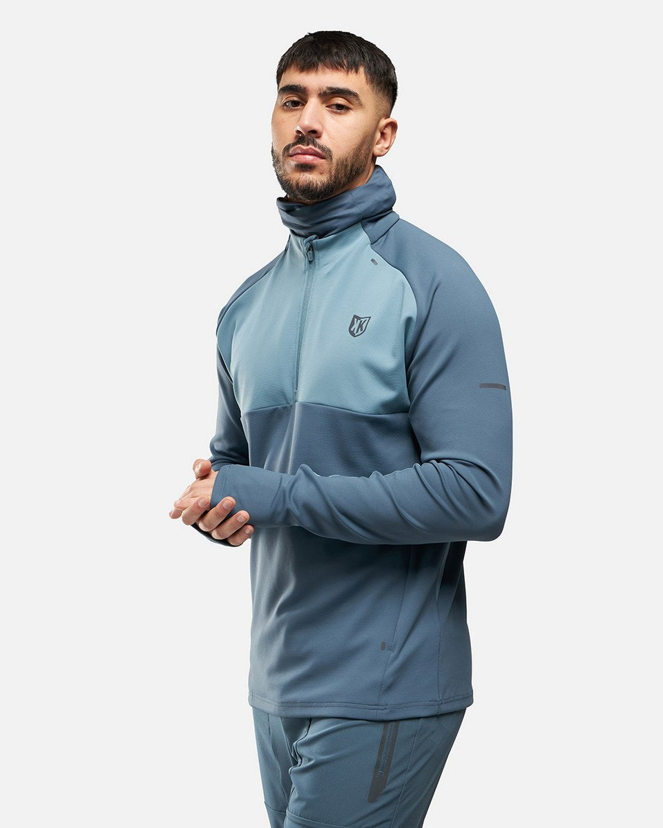 FK Rocks II 1/2 Zip Top mit integrierter Kapuze – Blau