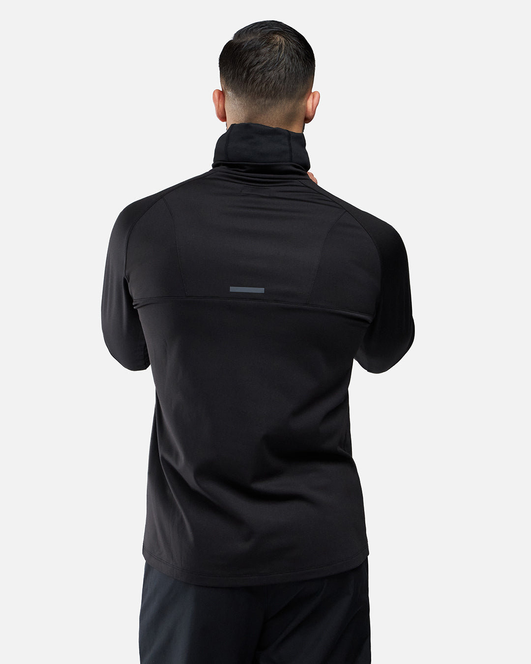 FK Rocks 1/2 Zip Top mit integrierter Kapuze – Schwarz