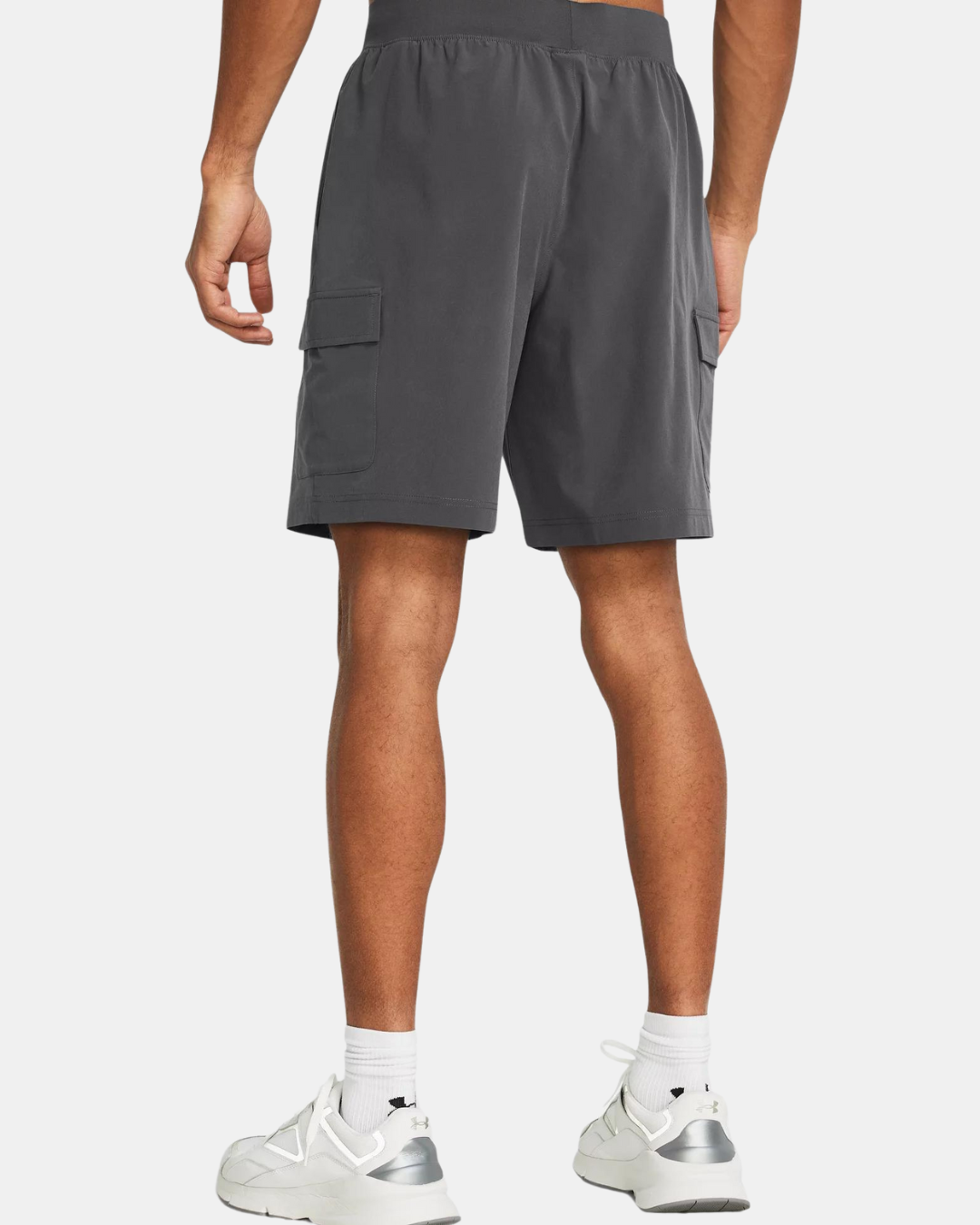 Under Armour Stretch-Cargoshorts aus gewebtem Material – Grau