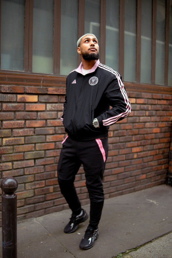 Inter Miami Reise-Trainingshose - Schwarz/Rosa