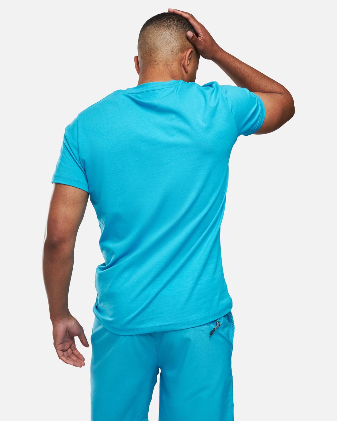 Helvetica Foster T-Shirt - Blau