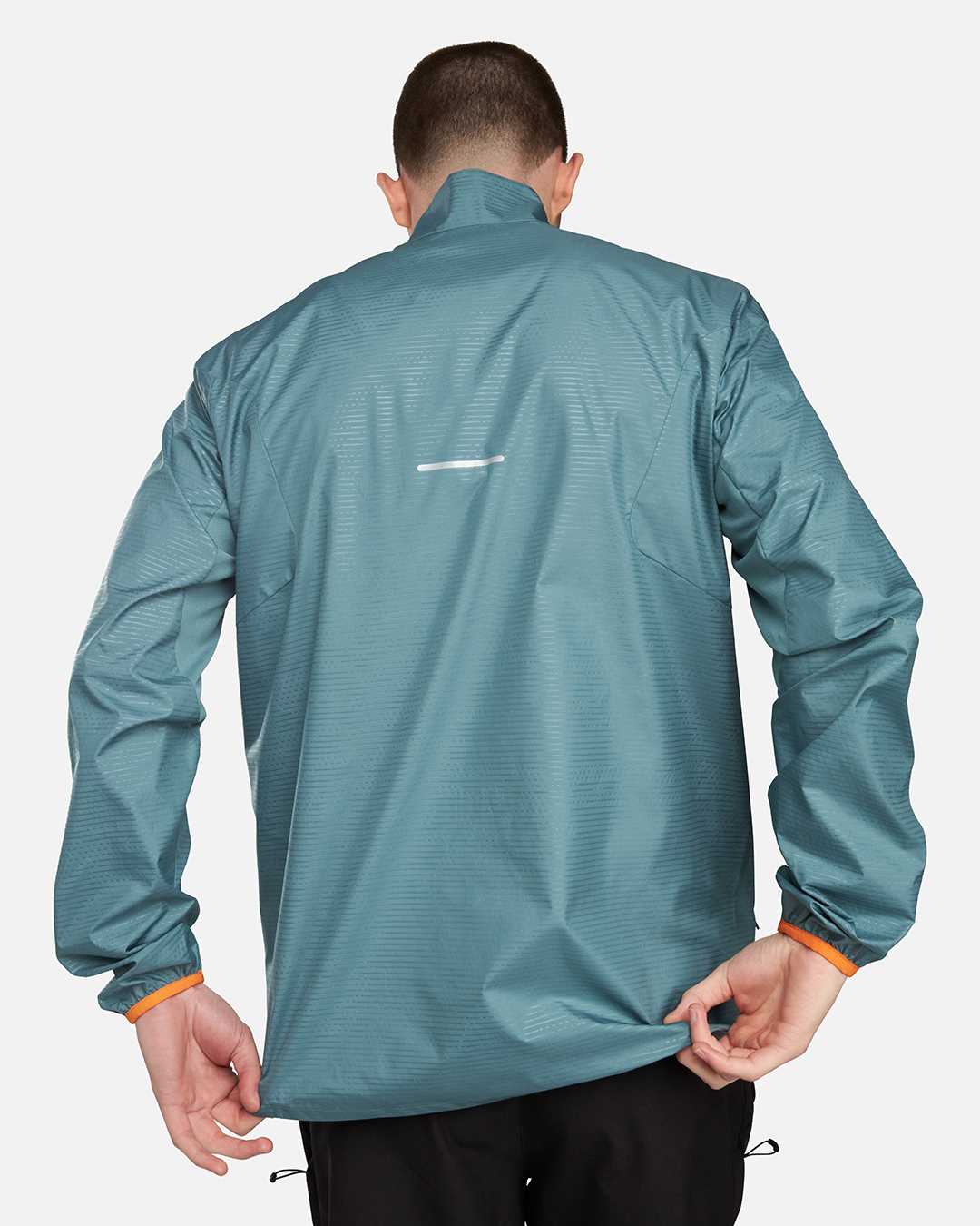 Asics Running Lite-Show Winddichte Jacke - Türkisblau