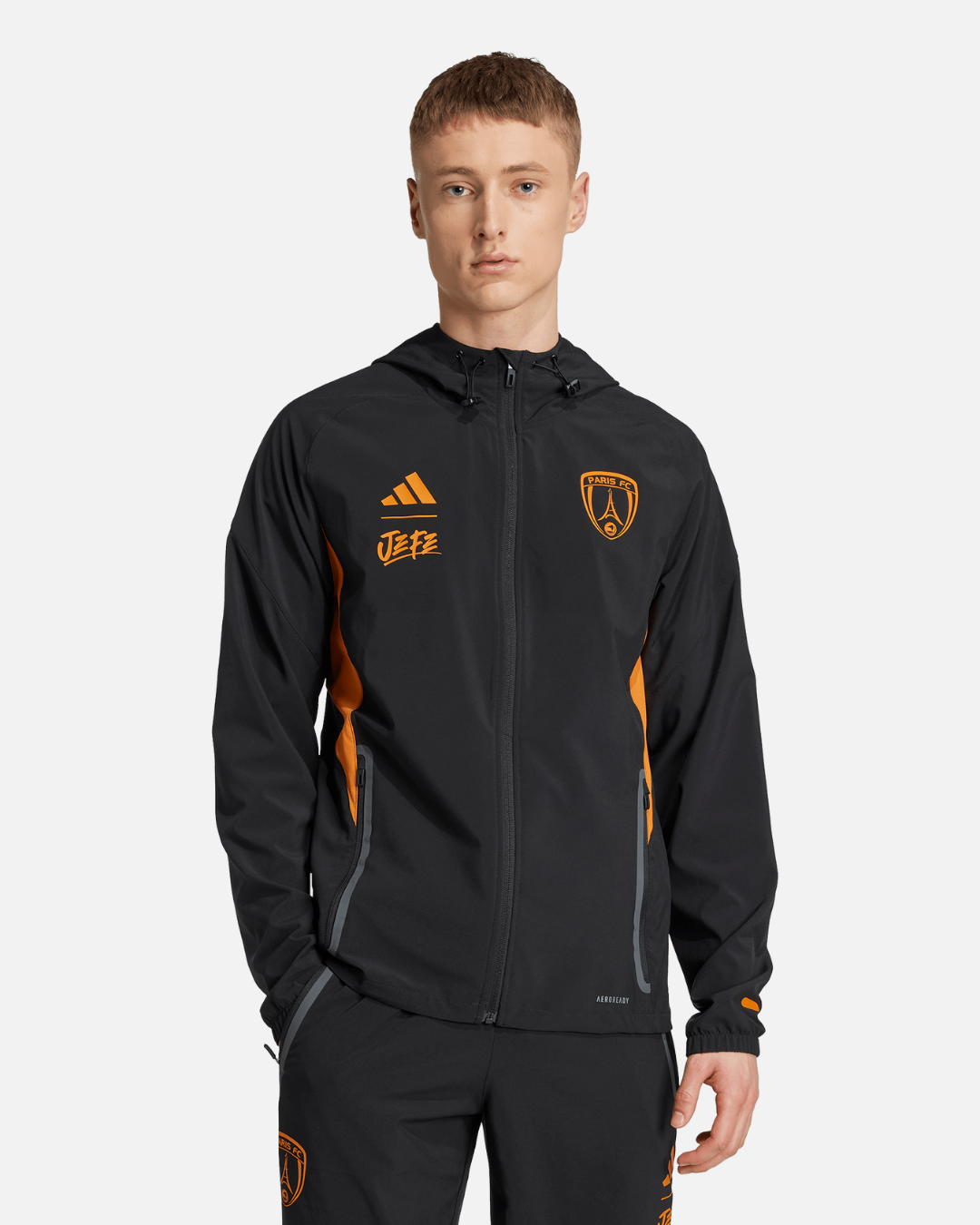Paris FC x Jefe Trainingsjacke - Schwarz/Orange