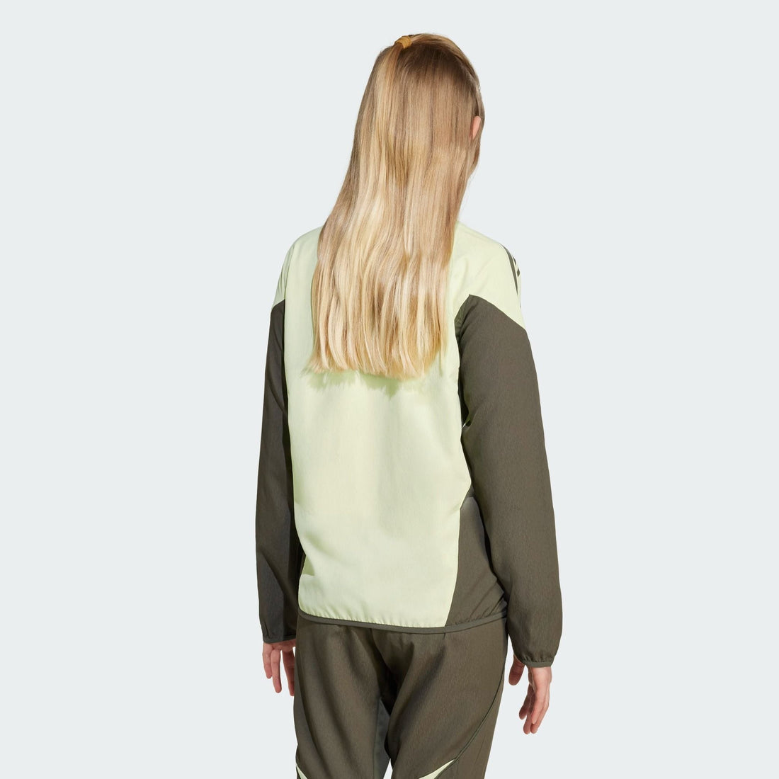 Real Madrid Junior-Trainingsjacke 2025/2026 – Grün/Khaki