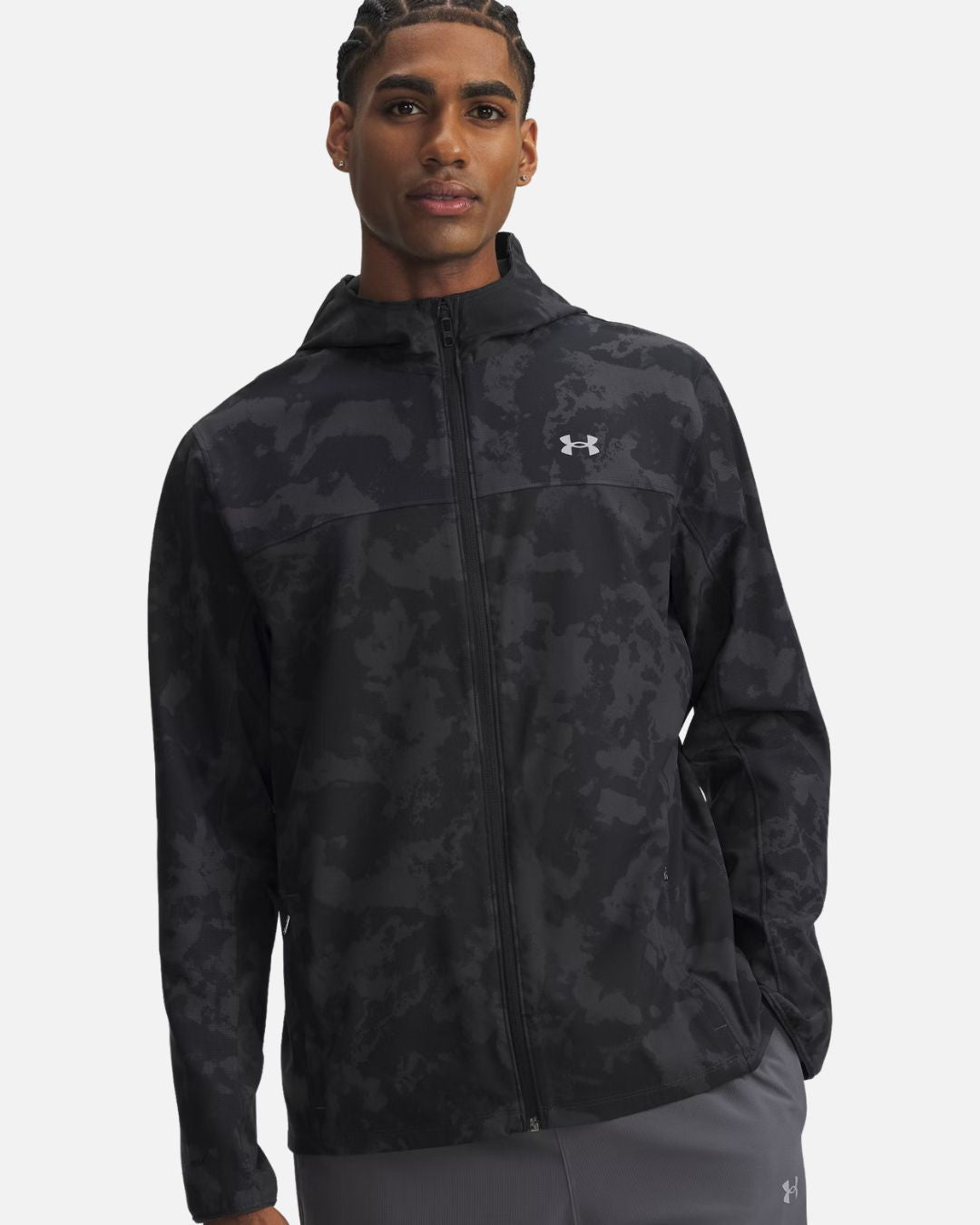 Under Armour Running Velociti Pro Storm Jacke - Schwarz/Camouflage Grau