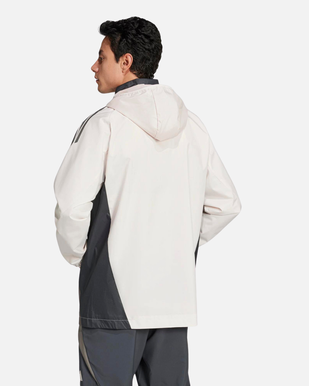 Real Madrid 2025 Windbreaker-Jacke – Beige