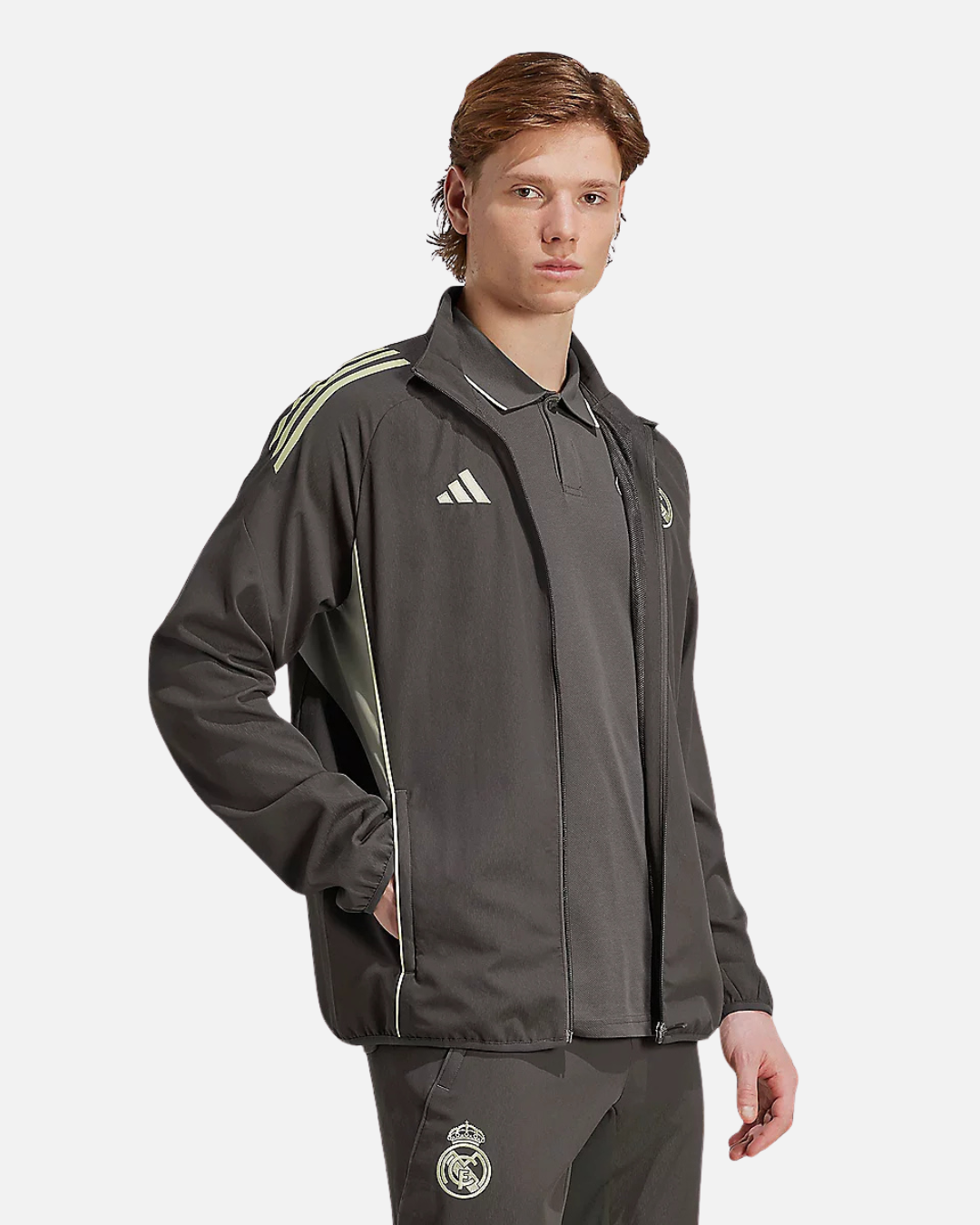 Real Madrid Tiro 25 Trainingsjacke – Khaki/Grün